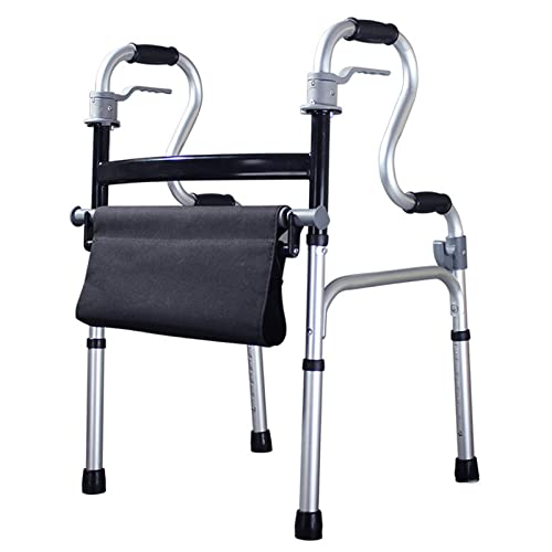 DHKDQQW Walker für Senioren, zusammenklappbar, höhenverstellbar, Rollator mit Rädern und Sitz für Senioren, sicher mobil, Mobilitätshilfe mit Rädern, ein Lichtstern von A Wise Choice von DHKDQQW