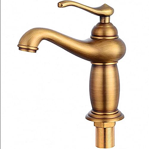 Waschbecken Wasserhahn Küche Badezimmer, Badezimmer Wasserhahn Antike Bronze-Finish Messing Waschbecken Waschbecken Massiv Messing Wasserhähne Einhebelmischer Wasserhähne Bad Kran/Bronze1 sharing von DHOPWWR