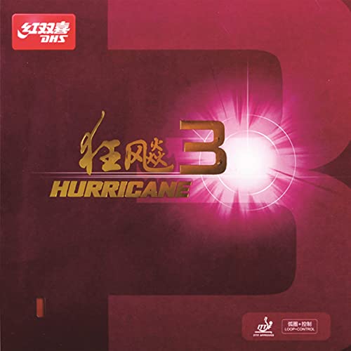 DHS Belag Hurricane 3 MID 39°, rot, 2,1 mm DHS Belag Hurricane 3 MID 39°, rot, 2,1 mm von DHS