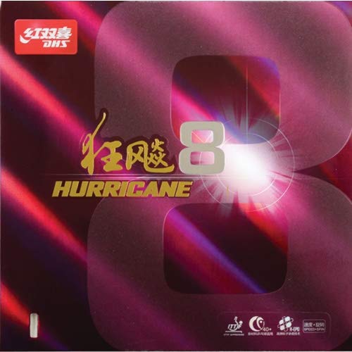 DHS Belag Hurricane 8 Optionen 2,1 mm, rot DHS Belag Hurricane 8 Optionen 2,1 mm, rot von DHS