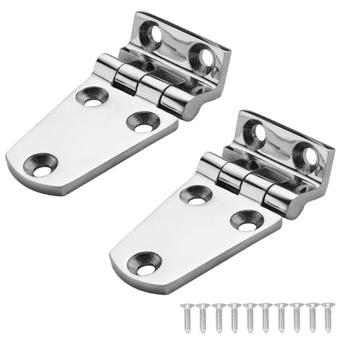DIALESHU Robuste Scharniere für Boote, 316 Edelstahl, versetzte kurze Seitenscharniere, 7,9 x 3,8 cm, stabile Deckschranktürscharniere mit Schrauben, 2 Stück DIALESHU Robuste Scharniere für Boote, 316 Edelstahl, versetzte kurze Seitenscharniere, 7,9 x 3,8 cm, stabile Deckschranktürscharniere mit Schrauben, 2 Stück von DIALESHU