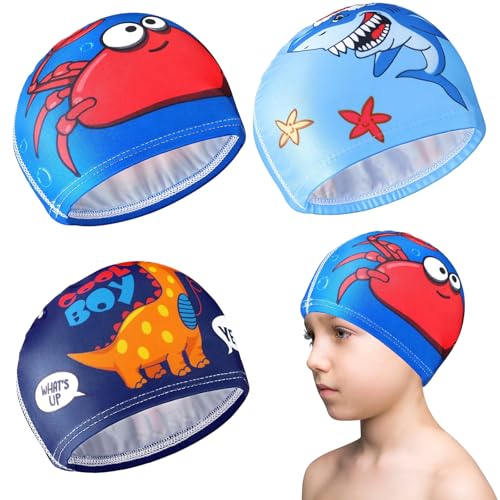 3 PCS, Kinder Badekappe, Geeignet für Jungen und Mädchen, Sommerpool, Strand A 3 PCS, Kinder Badekappe, Geeignet für Jungen und Mädchen, Sommerpool, Strand A von DIELIANHUA