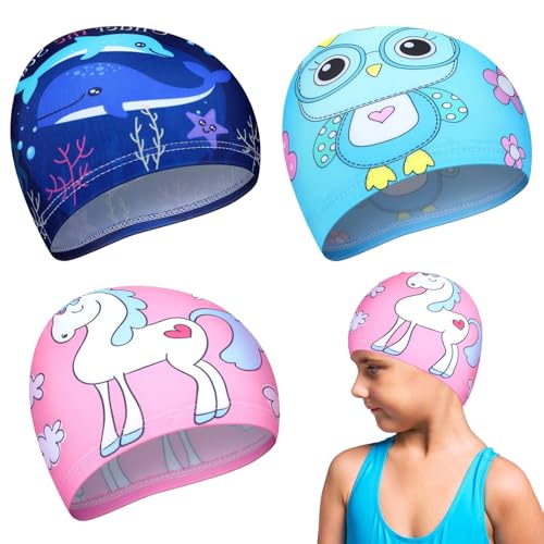 3 PCS, Kinder Badekappe, Geeignet für Jungen und Mädchen, Sommerpool, Strand B 3 PCS, Kinder Badekappe, Geeignet für Jungen und Mädchen, Sommerpool, Strand B von DIELIANHUA