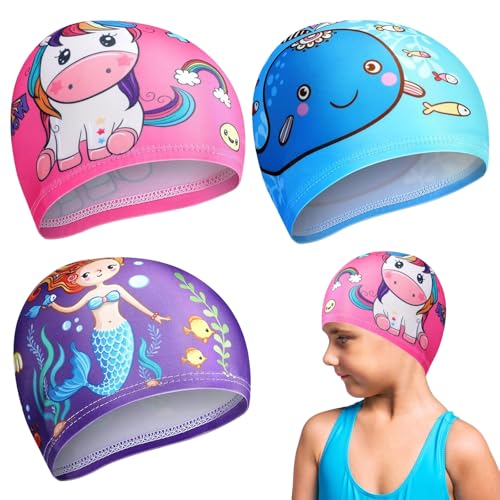 3 PCS, Kinder Badekappe, Geeignet für Jungen und Mädchen, Sommerpool, Strand C 3 PCS, Kinder Badekappe, Geeignet für Jungen und Mädchen, Sommerpool, Strand C von DIELIANHUA