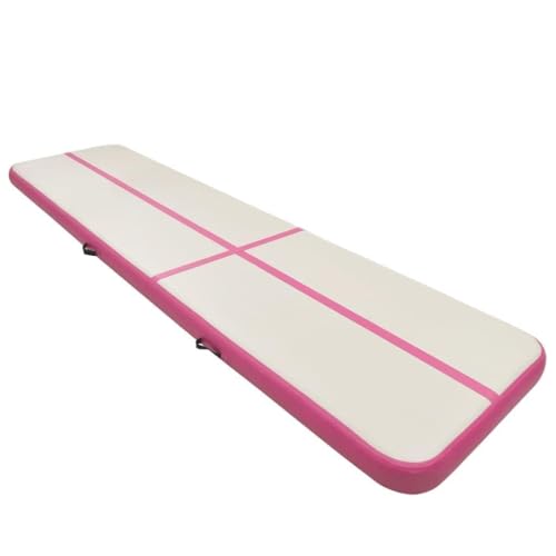 Möbel-Sets-Aufblasbare Gymnastikmatte mit Pumpe 600x100x20cm PVC Rosa von DIGBYS