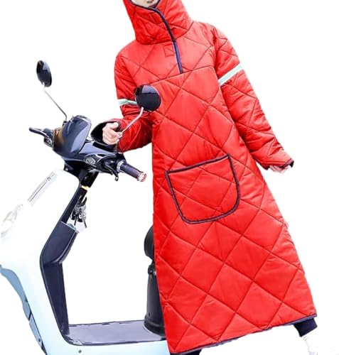 DIMEIYAN Universal Scooter Schürze Beinabdeckung, Universal Beinabdeckung, Scooter Bein Warm Cover Winter Pad, Winter Beinabdeckung for Scooter, Windschutz Scooter Decken, Winddicht(Red) von DIMEIYAN