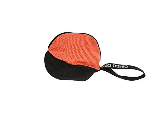 Dingo Gear Trainings-Spielzeug Bäll 16 cm Schwarz- Orange French-Material Nylcott Training Spiel Apport IGP Obedience S02788 von DINGO GEAR WWW.DINGOGEAR.COM 1977