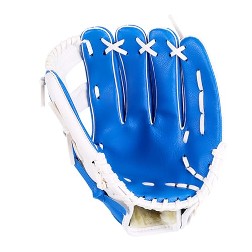 DINSOAVR Baseball Handschuhe Für Teenager Weiche PU Leder Schlaghandschuhe Verdickende Pitcher Softball Handschuhe Catcher Übungshandschuhe von DINSOAVR