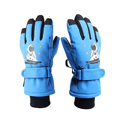 DINSOAVR Kinder Winter Warme Handschuhe wasserdichte Schnee Ski Handschuhe Isolierte Nicht Slip Ski Handschuhe Mit Handgelenk Gurt Für Kinder Junge Mädchen von DINSOAVR