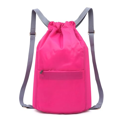 Rucksack Mit Kordelzug Wasserdicht Turnbeutel Unisex Für Reisen Schultertasche Für Die Schule Großer Sportrucksack Mit Kordelzug von DINSOAVR