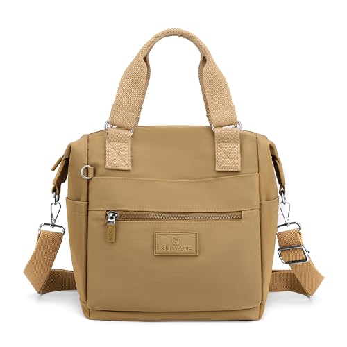DIRRONA Beiläufig Damen Umhängetasche Multi Pocket Multi Fach Crossbody Bag Mittelgroße Umhängetasche Aus Wasserdicht Nylon Reisen Schule Täglicher Gebrauch Damentasche Khaki DIRRONA Beiläufig Damen Umhängetasche Multi Pocket Multi Fach Crossbody Bag Mittelgroße Umhängetasche Aus Wasserdicht Nylon Reisen Schule Täglicher Gebrauch Damentasche Khaki von DIRRONA