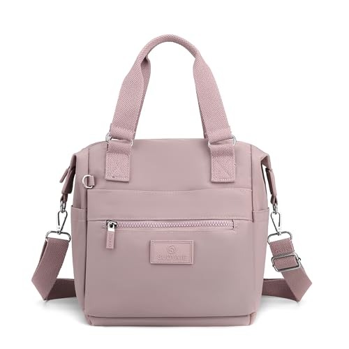 DIRRONA Beiläufig Damen Umhängetasche Multi Pocket Multi Fach Crossbody Bag Mittelgroße Umhängetasche Aus Wasserdicht Nylon Reisen Schule Täglicher Gebrauch Damentasche Violett DIRRONA Beiläufig Damen Umhängetasche Multi Pocket Multi Fach Crossbody Bag Mittelgroße Umhängetasche Aus Wasserdicht Nylon Reisen Schule Täglicher Gebrauch Damentasche Violett von DIRRONA