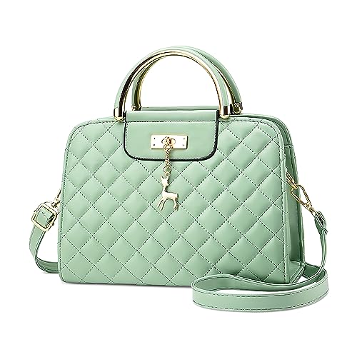 DIRRONA Damen Mode Umhängetasche Casual Reisen Crossbody Bag Pu Leder Party Arbeiten Dating Handtasche Shopper Umhängetasche Schultertasche Für Frauen Mit Niedlich Hirschanhänger Grün DIRRONA Damen Mode Umhängetasche Casual Reisen Crossbody Bag Pu Leder Party Arbeiten Dating Handtasche Shopper Umhängetasche Schultertasche Für Frauen Mit Niedlich Hirschanhänger Grün von DIRRONA