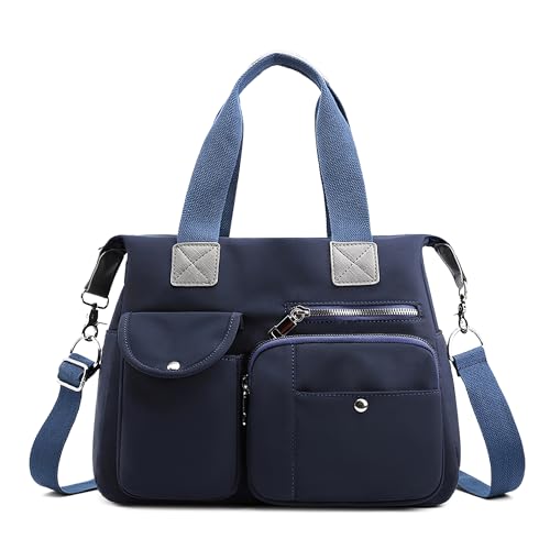 DIRRONA Elegant Damen Umhängetasche Groß Kapazität Handtasche Casual Reise Schultertasche Multi Tasche Umhängetaschen Nylon Damen Handtaschen Blau DIRRONA Elegant Damen Umhängetasche Groß Kapazität Handtasche Casual Reise Schultertasche Multi Tasche Umhängetaschen Nylon Damen Handtaschen Blau von DIRRONA