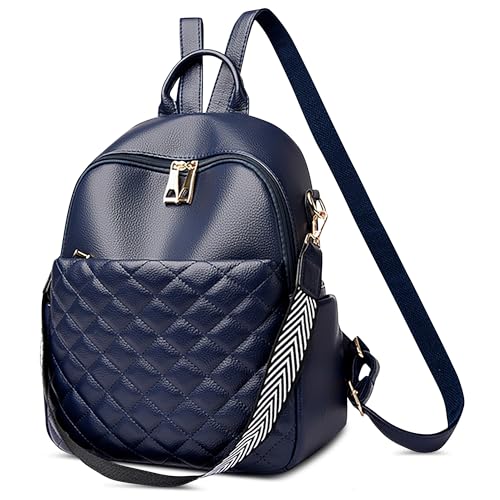 DIRRONA Mode Damen Rucksack Elegant Lässig Frauen Umhängetasche Travel Arbeit Einkaufen Anti-Diebstahl Cityrucksack Mittel PU Leder Wasserdicht Schule Rucksack Urlaubsrucksack Blau DIRRONA Mode Damen Rucksack Elegant Lässig Frauen Umhängetasche Travel Arbeit Einkaufen Anti-Diebstahl Cityrucksack Mittel PU Leder Wasserdicht Schule Rucksack Urlaubsrucksack Blau von DIRRONA