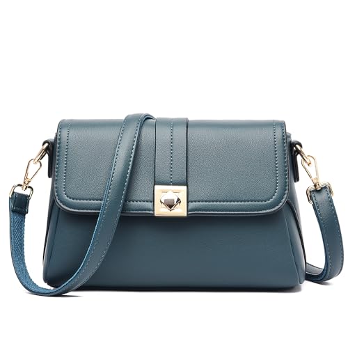 DIRRONA Mode Damen Schultertasche Beiläufig Frau Umhängetasche Classic Reise Täglich Damen Achseltasche Zwei Schultergurte Blau DIRRONA Mode Damen Schultertasche Beiläufig Frau Umhängetasche Classic Reise Täglich Damen Achseltasche Zwei Schultergurte Blau von DIRRONA