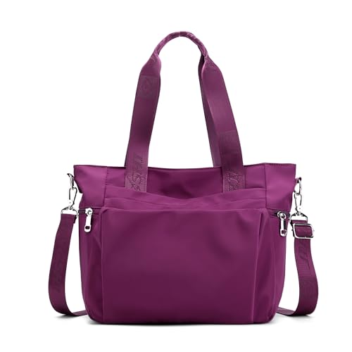 DIRRONA Mode Damen Umhängetasche Multi Pocket Multi Fach Crossbody Bag Groß Beiläufig Umhängetasche Aus Wasserdicht Nylon Reisen Schule Täglicher Gebrauch Damentasche Violett DIRRONA Mode Damen Umhängetasche Multi Pocket Multi Fach Crossbody Bag Groß Beiläufig Umhängetasche Aus Wasserdicht Nylon Reisen Schule Täglicher Gebrauch Damentasche Violett von DIRRONA