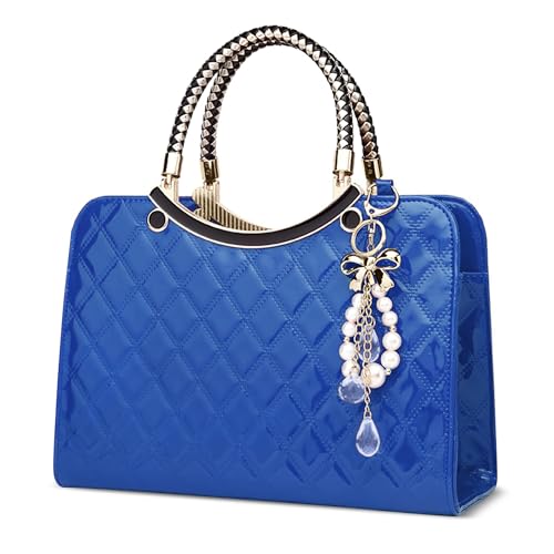 DIRRONA Mode Klassisch Damen Handtaschen Elegant Umhängetasche Damen Messenger Tragetasche Perlenanhänger Geeignet Reise Arbeiten Hochzeit Täglicher Gebrauch Blau DIRRONA Mode Klassisch Damen Handtaschen Elegant Umhängetasche Damen Messenger Tragetasche Perlenanhänger Geeignet Reise Arbeiten Hochzeit Täglicher Gebrauch Blau von DIRRONA