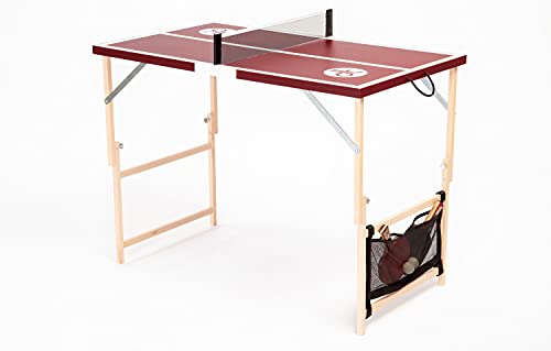 DISH TENNIS Mini Tischtennisplatte inkl Netz | Burgundy DISH TENNIS Mini Tischtennisplatte inkl Netz | Burgundy von DISH TENNIS