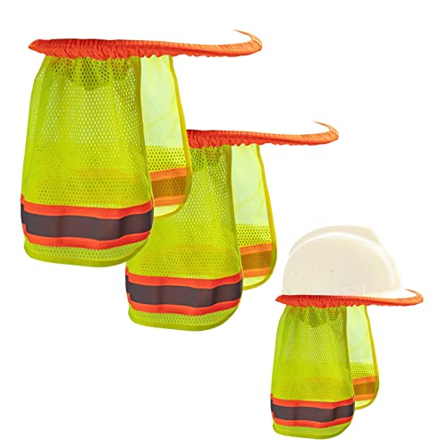 Sun Neck Shield Hat, 2 Hard Hat Neck Shade, leichte Sonnenblende für den Bau, atmungsaktiv, Sonnenschutz, Hard Hat, Sunscreen Safety Hat schützt das Gesicht des Halses vor der Sonne von DISPRA