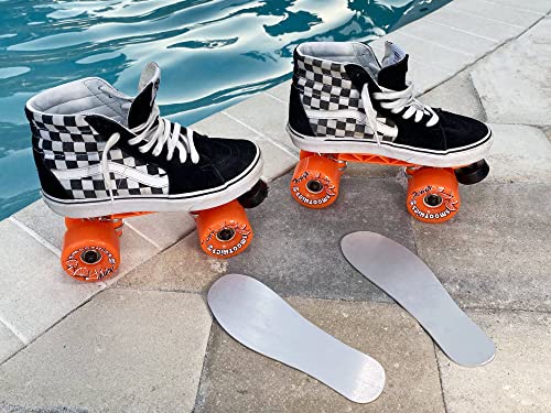 Rollschuh-Montagesatz für Platten DIY - Kompatibel mit Vans, Converse und High-Top Sneaker Marken - Gestalten Sie Ihre eigenen Rollschuhe - Aluminium (US Men 4-5 / US Women 6-7) von DIYE