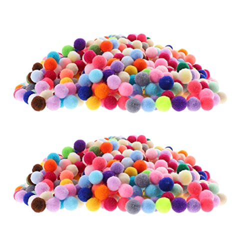 DIYEAH 1 Farbiger Plüschball Polybeutel mit Reißverschluss Paillettenkugeln Tasche Stoff DIY Bastelmaterial DIY Dekoration Kostümmaterialien nähen Kleidungsdekor Prop Polyester Colorful von DIYEAH