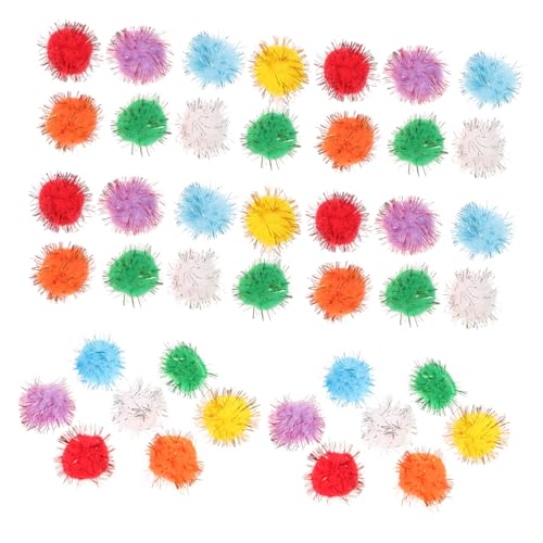 DIYEAH 200St Plüschkugel basteln für Kinder bastelmaterial für Kinder dekoringe bastelzeug für Kinder Plüschball selber Machen Mini Bommel Bunte Flauschige Bälle Pomponball selber Machen von DIYEAH