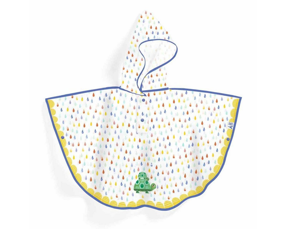 DJECO Regenponcho Regencape mit Kapuze für Kinder von 3-5 Jahren von DJECO