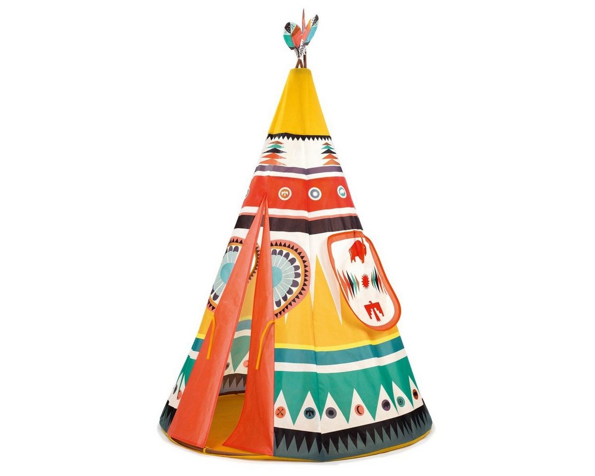 DJECO Spielzelt Tipi 164 cm hoch buntes Kinderzelt DJECO Spielzelt Tipi 164 cm hoch buntes Kinderzelt von DJECO