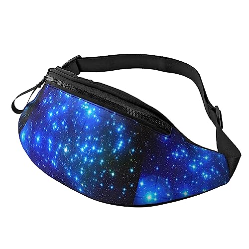 Blaue leuchtende Sterne, Hüfttasche, Gürteltaschen für Männer und Frauen, Hüfttasche mit verstellbarem Riemen für Laufen, Reisen, Wandern, Hund, Spazierengehen, Training Blaue leuchtende Sterne, Hüfttasche, Gürteltaschen für Männer und Frauen, Hüfttasche mit verstellbarem Riemen für Laufen, Reisen, Wandern, Hund, Spazierengehen, Training von DJNGN