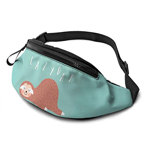 Laufgürtel Bauchtasche für Damen Herren Niedlich Faultier Mode Hüfttasche Verstellbare Gürteltasche für Reisen Wandern Wandern Sport Laufgürtel Bauchtasche für Damen Herren Niedlich Faultier Mode Hüfttasche Verstellbare Gürteltasche für Reisen Wandern Wandern Sport von DJNGN