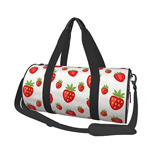 Reisetasche mit Aufschrift „Ripper Strawberry“, faltbar, Weekender, Reisetasche für Damen und Herren, Sporttasche für Übernachtungen von DJNGN