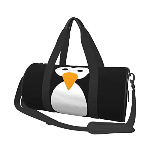 Runde Reisetasche, niedlicher Pinguin, Sporttasche für Männer und Frauen, Seesack, Sporttasche von DJNGN