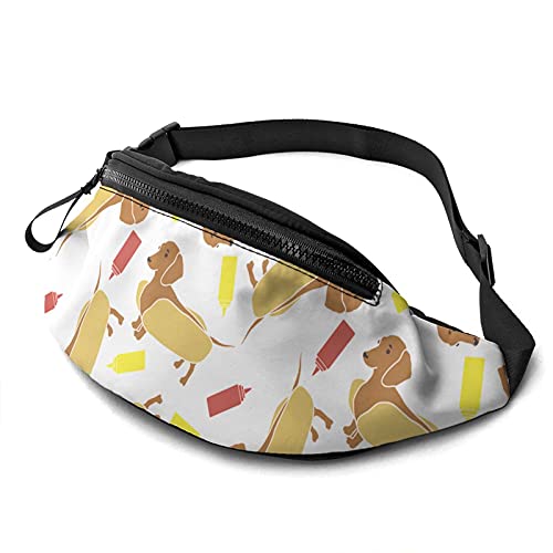 Weenie Dog Fanny Pack Modische Gürteltasche für Outdoor-Training, Laufen, Wandern von DJNGN