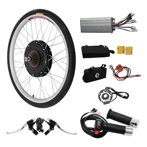 DJOAIUYF 28 Zoll Hinterrad E-Bike Hinterradmotor Umbausatz,48V 1000W Controller Elektro Fahrrad,Motorrad,Bicycle Conversion Kit Ebike Elektrofahrräder Elektrofahrrad Hinterrad von DJOAIUYF