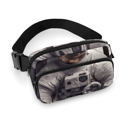 Bauchtasche für Damen und Herren, Hüfttasche, Umhängetasche, Astronaut, Gürteltasche für Reisen, Laufen, Wandern, Astronaut, 20 x 13 cm, Hüfttasche, Astronaut, 20x13cm, Hüfttasche von DJUETRUI