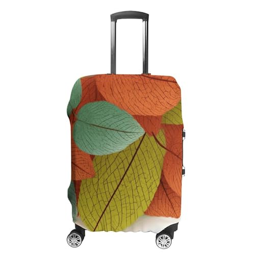 DJUETRUI Leaves1 Gepäckabdeckung, staubdicht, elastisch, waschbar, Reisegepäckschutz, Koffer-Schutz, dehnbarer Gepäckschutz für 48,3 - 81,3 cm Gepäck, Stil:, XL von DJUETRUI