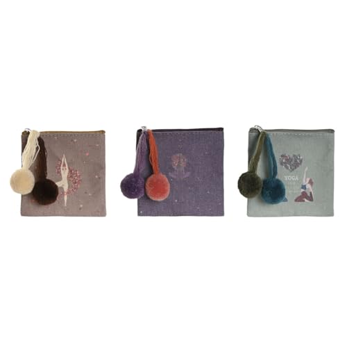 DKD Home Decor Geldbörse, Braun, Grün, Bordeaux, Yoga, 3 Stück DKD Home Decor Geldbörse, Braun, Grün, Bordeaux, Yoga, 3 Stück von DKD Home Decor