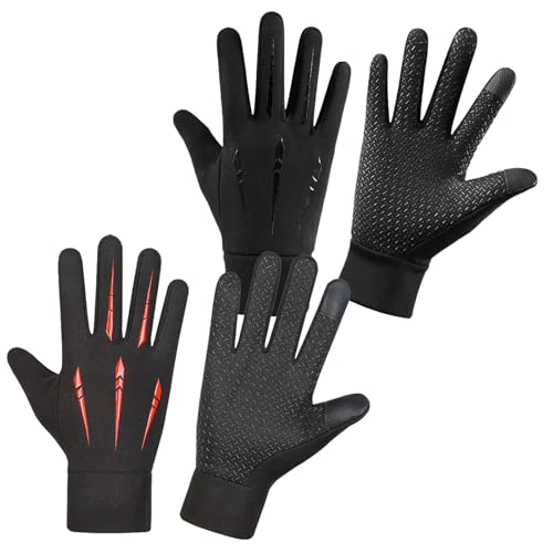 DKDDSSS 2 Paar Fahrradhandschuhe, Herren Damen Touchscreen Laufhandschuhe, Herren Winterhandschuhe, Winter Warme Fahrradhandschuhe, rutschfest Sporthandschuhe DKDDSSS 2 Paar Fahrradhandschuhe, Herren Damen Touchscreen Laufhandschuhe, Herren Winterhandschuhe, Winter Warme Fahrradhandschuhe, rutschfest Sporthandschuhe von DKDDSSS