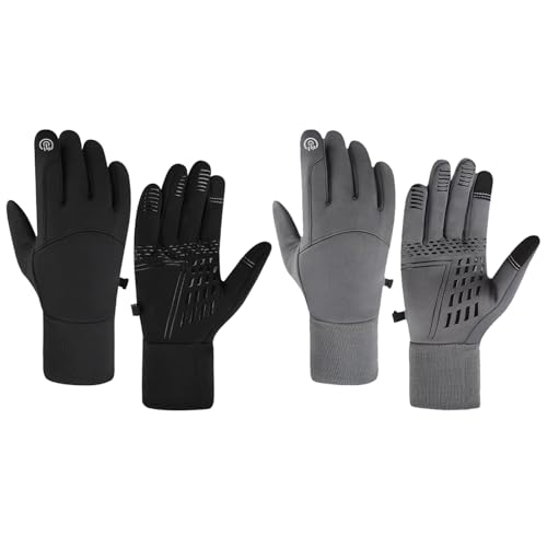 DKDDSSS 2 Paar Fahrradhandschuhe, Winterhandschuhe, Handschuhe Herren Damen, Touchscreen Handschuhe, Laufhandschuhe, Handschuhe Touchscreen, Softshell Handschuhe, Radhandschuhe, Fahrrad Handschuhe DKDDSSS 2 Paar Fahrradhandschuhe, Winterhandschuhe, Handschuhe Herren Damen, Touchscreen Handschuhe, Laufhandschuhe, Handschuhe Touchscreen, Softshell Handschuhe, Radhandschuhe, Fahrrad Handschuhe von DKDDSSS