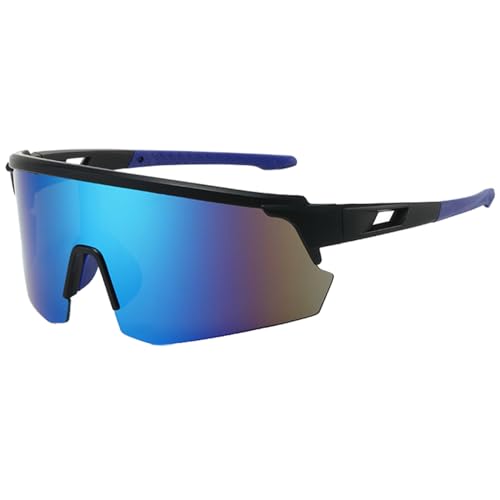DKDDSSS Sport Sonnenbrille, Polarisiert Fahrradbrille, Fahrradbrille Winddicht, Schnelle Brille, Schnelle Brille Rave, Radfahrer Brille für Herren Damen UV400 Schutz für Outdooraktivitäten Blau DKDDSSS Sport Sonnenbrille, Polarisiert Fahrradbrille, Fahrradbrille Winddicht, Schnelle Brille, Schnelle Brille Rave, Radfahrer Brille für Herren Damen UV400 Schutz für Outdooraktivitäten Blau von DKDDSSS