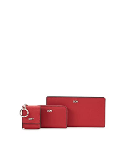 DKNY Damen Casual Phoenix 3 in 1 Box Set Klassische Geldbörse, BRT rot/Silber, Einheitsgröße, Casual Phoenix 3-in-1 Box Set Classic Wallet DKNY Damen Casual Phoenix 3 in 1 Box Set Klassische Geldbörse, BRT rot/Silber, Einheitsgröße, Casual Phoenix 3-in-1 Box Set Classic Wallet von DKNY