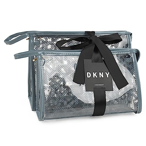 Dkny - Kulturbeutel - Kulturtasche. Kulturtasche Damen. Kosmetiktasche - Kosmetikkoffer DK63725, Blaues Wildleder Dkny - Kulturbeutel - Kulturtasche. Kulturtasche Damen. Kosmetiktasche - Kosmetikkoffer DK63725, Blaues Wildleder von DKNY