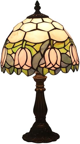 DKSNAJ Kleine Tischlampen im Tiffany-Stil Tisch im Tiffany-Stil Tisch im Tiffany-Stil 8 Zoll Vintage Nachttischlampe Pastorale Schlafzimmer Retro Bürolampe Tiffany-Stil Lichtlampe Wisdom von DKSNAJ