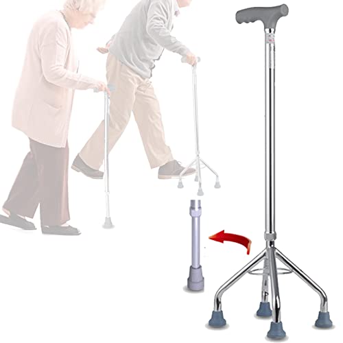 DKSNAJ Krücken, leichte Quad-Stöcke mit PVC-Griff, Mobilitätshilfe für ältere Menschen mit Behinderungen, Gehstock, höhenverstellbar Wisdom von DKSNAJ