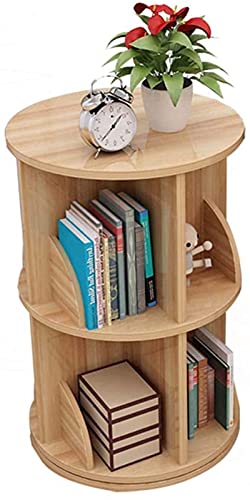 DKSNAJ Modernes Schreibtisch-Bücherregal aus Holz, 360 ° drehbar, einfaches Lagerregal, Trennwand für Kinder, kreatives Büro, Arbeitszimmer (Größe: 04) (2) Wisdom von DKSNAJ