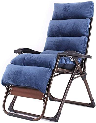 DKSNAJ Recliner Sun Loungers Lounge Chairs Sun Lounger/Zero Gravity r ChairOversized Outdoor Folding Deck Chair Reclining Garden Chair Home Lounge Chair (Brun A) (Bl? A) Wisdom von DKSNAJ