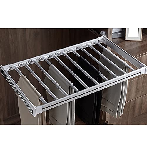 Hosenständer, ausziehbare Hosenbügel, ausziehbarer Hosenbügelständer, Hosenbügelstange, einziehbares Kleiderorganizer-Regal, Kleiderschrankständer zum Aufhängen von Kleidung für den Kleiderschrank zu von DKSNAJ