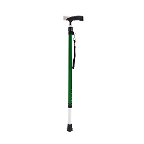 Verstellbare Krücke – Slip Old Man Cane – Gehstock aus Aluminiumlegierung, Gehstock für Behinderte, Aktionshilfegerät (Farbe: Lila), Familie (grün) Wisdom von DKSNAJ