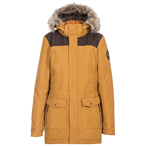 DLX Damen Rosario wasserdichte Jacke Mit Abnehmbarer Kapuze, Sandstone, XL von Trespass